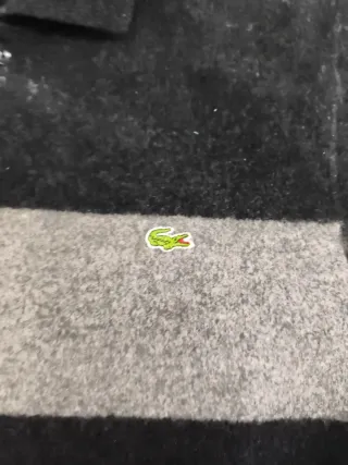 Jersey Lacoste Lana Negro y Gris