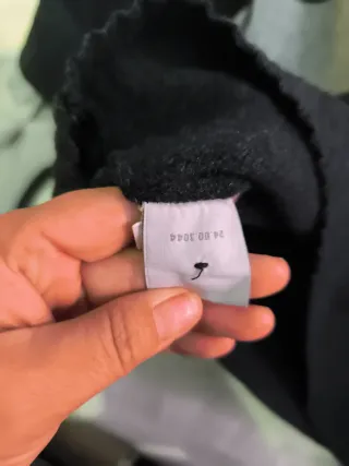 Jersey Lacoste Lana Negro y Gris