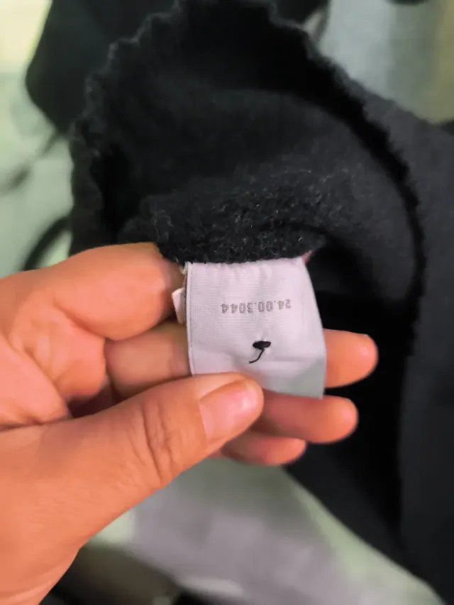 Jersey Lacoste Lana Negro y Gris