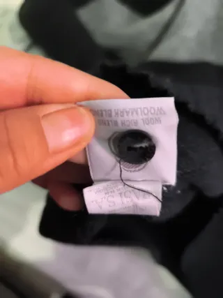 Jersey Lacoste Lana Negro y Gris