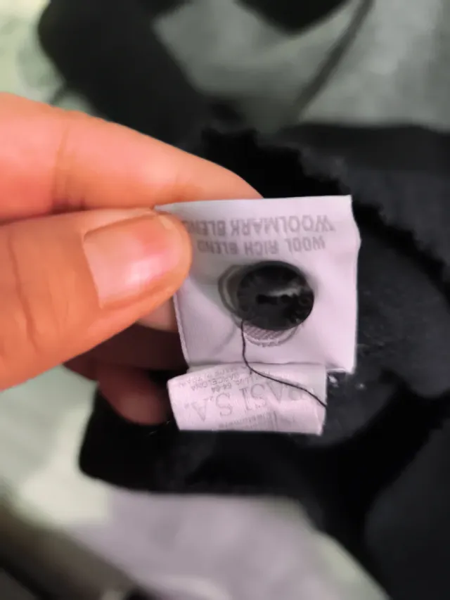 Jersey Lacoste Lana Negro y Gris