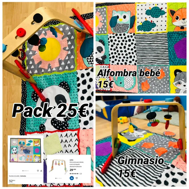 JUGUETES PACK Pack Gimnasio y Alfombra Bebé
