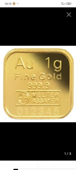 Moneda de Oro Puro 1g Au 999.9