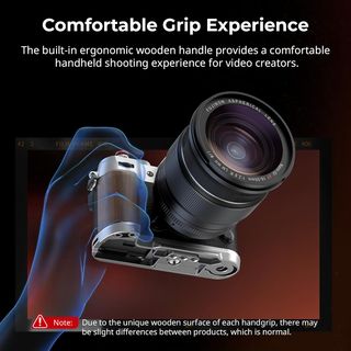 Empuñadura SMALLRIG Fuji X-T50 Madera Plata NUEVA