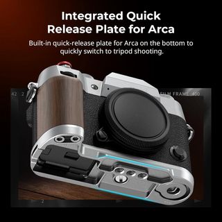 Empuñadura SMALLRIG Fuji X-T50 Madera Plata NUEVA