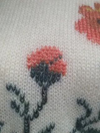 Maglione vintage floreale mohair L