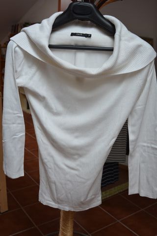 Jersey ZARA Blanco Talla S/36