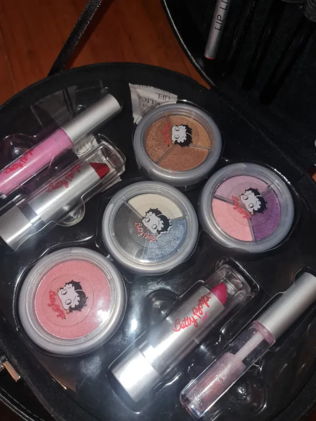 Neceser Betty Boop Negro y Rojo