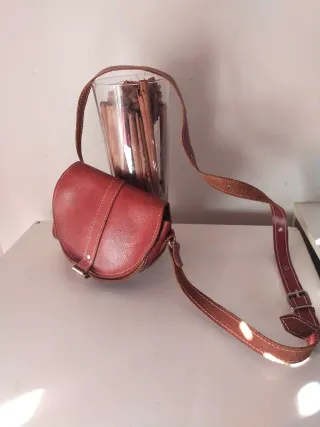 Bolso de cuero marrón/canela sin estrenar