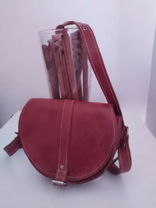 Bolso de cuero marrón/canela sin estrenar