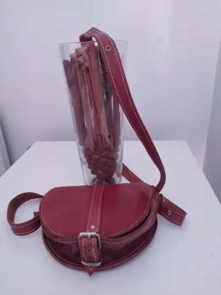 Bolso de cuero marrón/canela sin estrenar