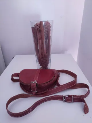 Bolso de cuero marrón/canela sin estrenar