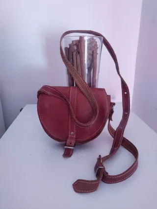 Bolso de cuero marrón/canela sin estrenar