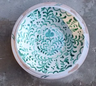 Lebrillo antiguo decorado