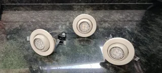 3 Faretti LED da Soffitto Bianchi