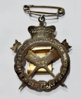 Medalla Masónica de Secretario, plata de ley.