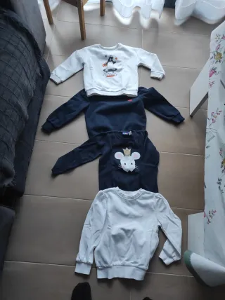 Lote 15 Jerséis y sudaderas y ropa varia niña