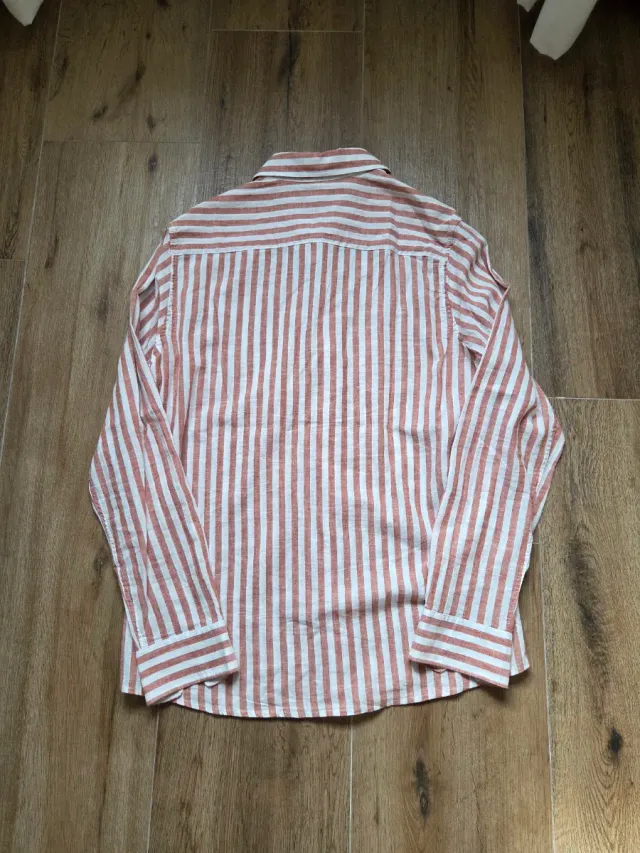 Camisa H&M Rayas Rojas y Blancas Talla M