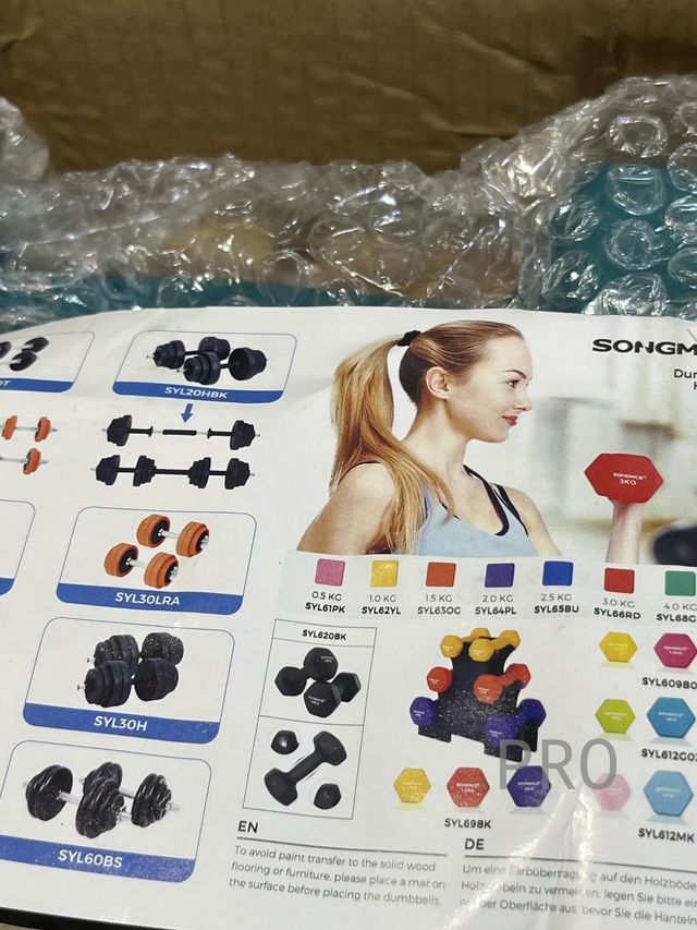 Juego de 2 Mancuernas 3KG SONGMICS