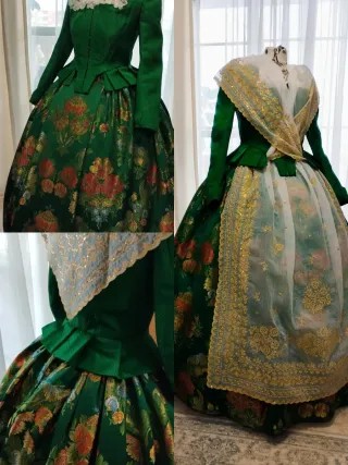 Traje de Fallera, sin manteletas.