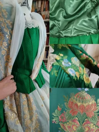 Traje de Fallera, sin manteletas.