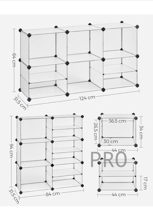 Estantería Modular de 9 Compartimentos SONGMICS