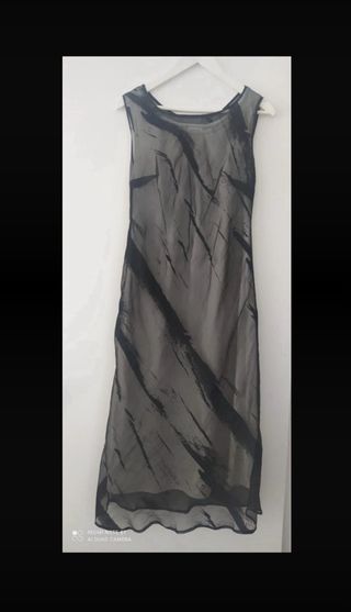 Vestido elegante negro  talla L