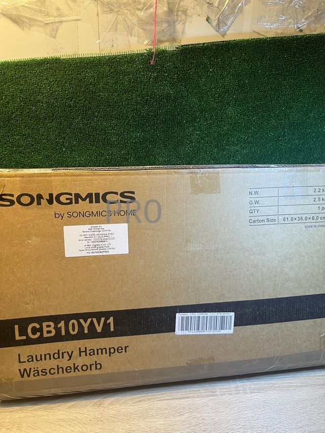 Cesto de lavandería Songmics