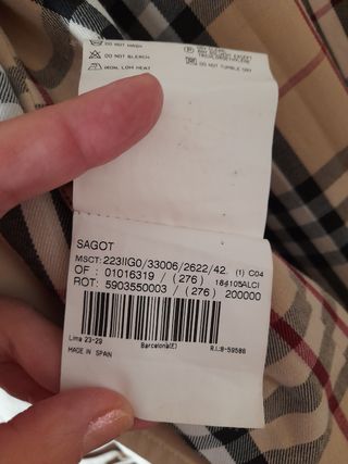 Gabardina Burberry mujer