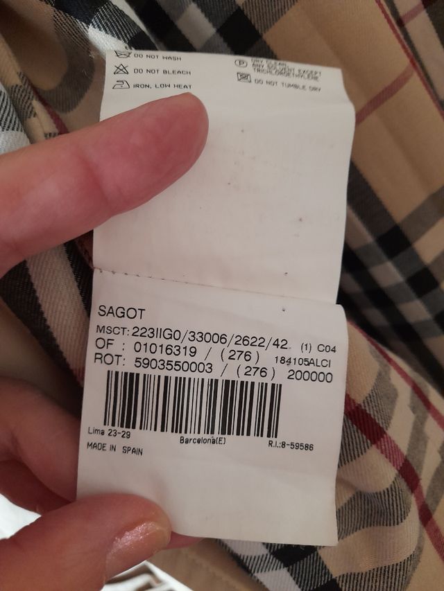 Gabardina Burberry mujer