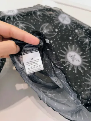 Top de malla transparente nueva M