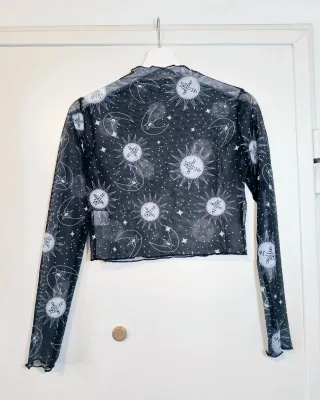 Top de malla transparente nueva M