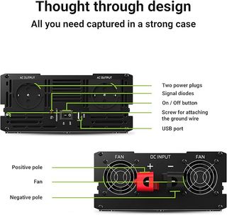 Inversor Green Cell 1500W 24V Onda Modificada