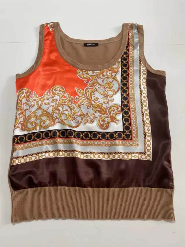 Morgan Camiseta sin mangas estampado barroco