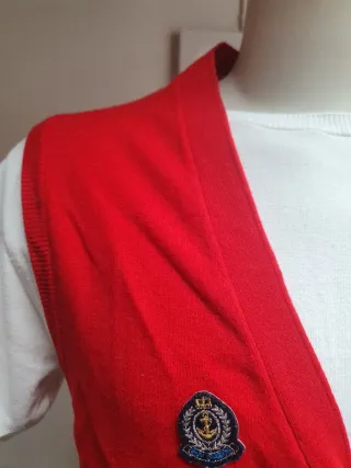 Gilet Benetton 100% Lana Vintage Anni '80 Tg 48