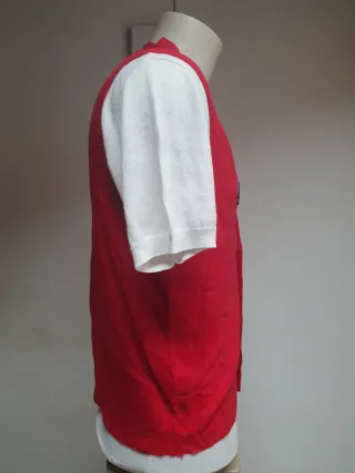 Gilet Benetton 100% Lana Vintage Anni '80 Tg 48