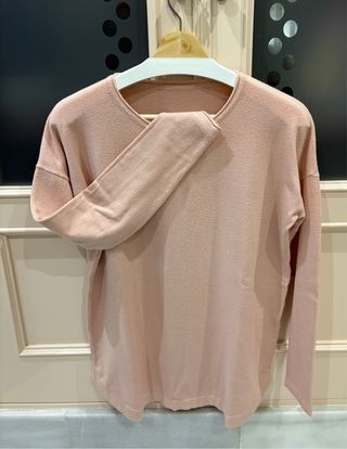 Jersey rosa de punto fino