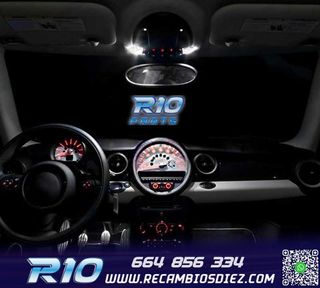 KIT 12 BOMBILLAS LED INTERIOR PARA MINI COOPER CABRIO CONVER