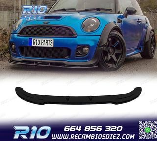 SPOILER DELANTERO MINI R55 R56 R57 JCW 06-14 NEGRO