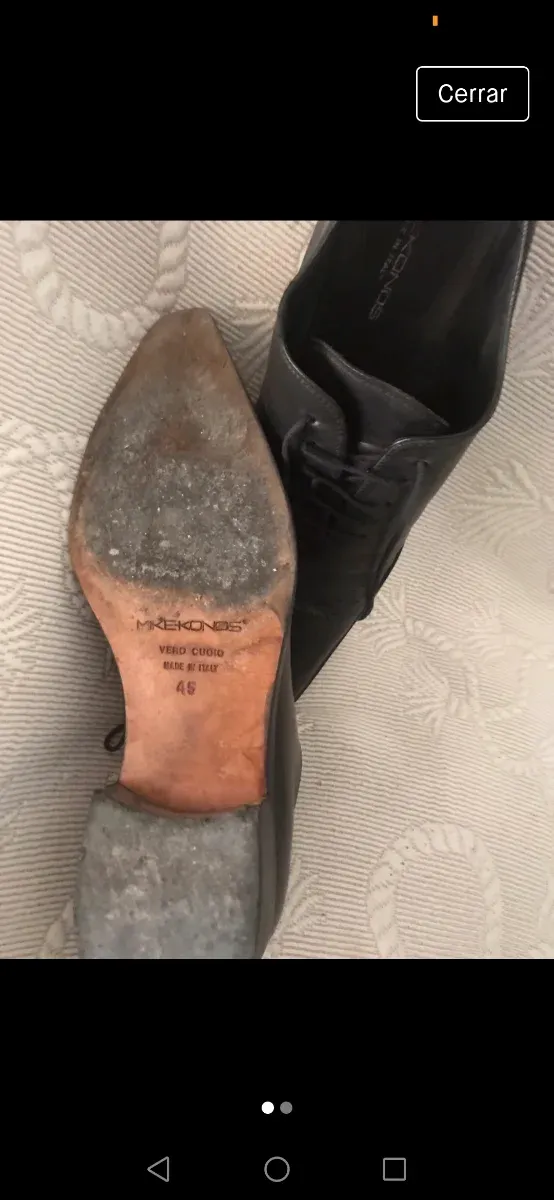 Zapatos Mikekonos Piel Negros Talla 45