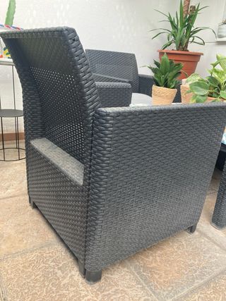 Conjunto 3 sillas y mesa terraza