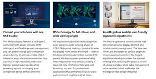 PC Monitor Philips 273B9/00 FHD 75Hz USBC DP HDMI