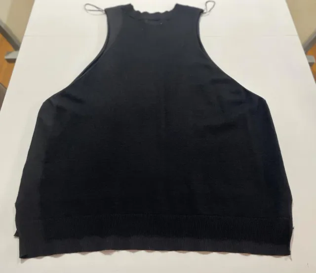 Top sin mangas negro