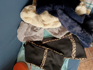 Sciarpe Donna con Cappuccio Nere e Blu