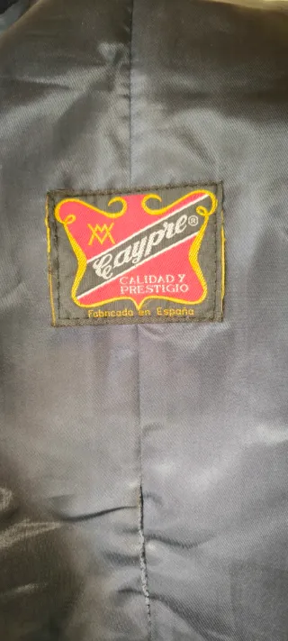 Abrigo Lana Azul Marino Talla 52