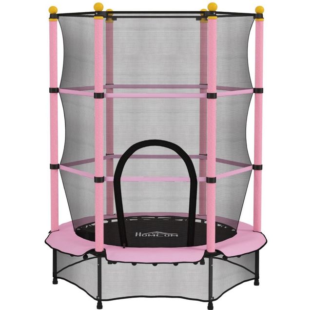 Trampolino elastico rosa per bambini