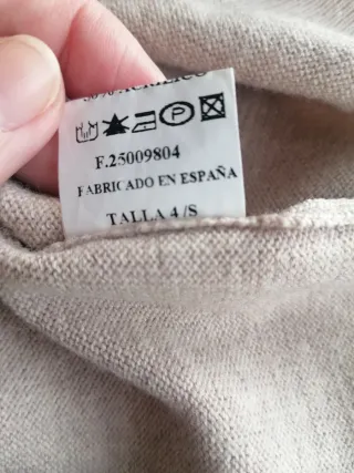 Jersey Johnfil cuello pico beige hombre