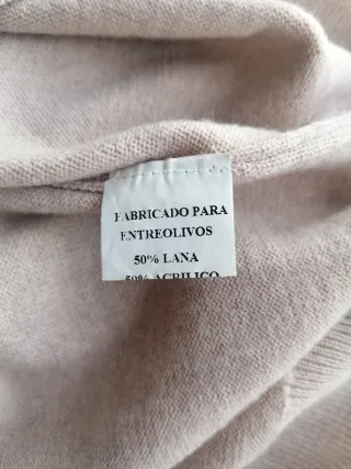 Jersey Johnfil cuello pico beige hombre