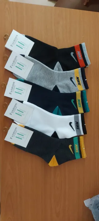 Pack 5, Calcetines Nike Negros