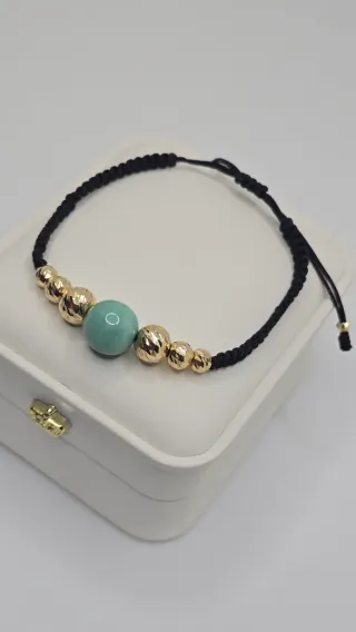 Bracciale in oro 18K con smeralda tipo murraya